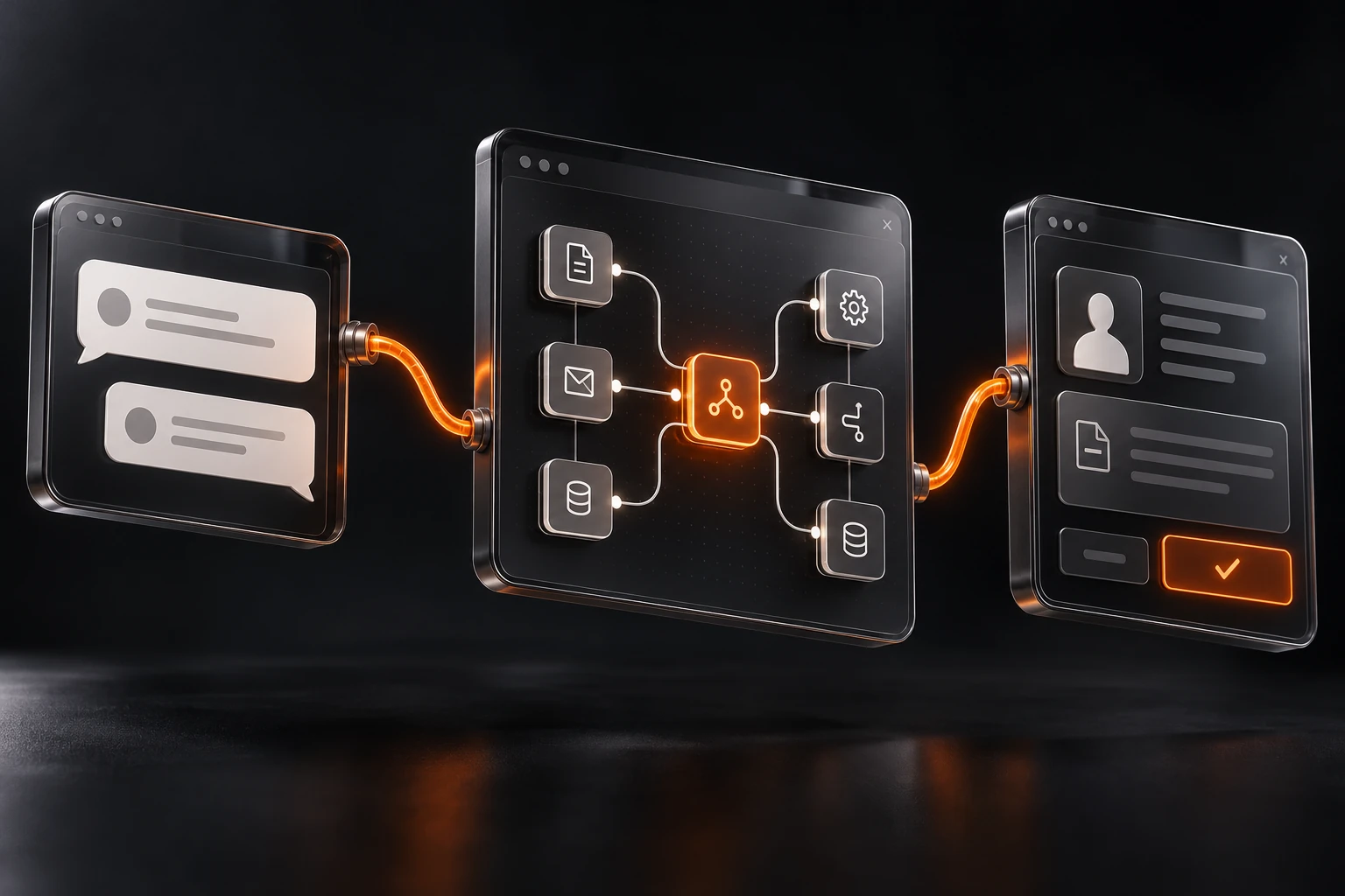 AI & automation service concept illustration